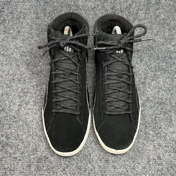Puma Vikky Sneakers Women's Size 7.5 Black Suede High Hi Lace Up Retro Shoes - Picture 3 of 11